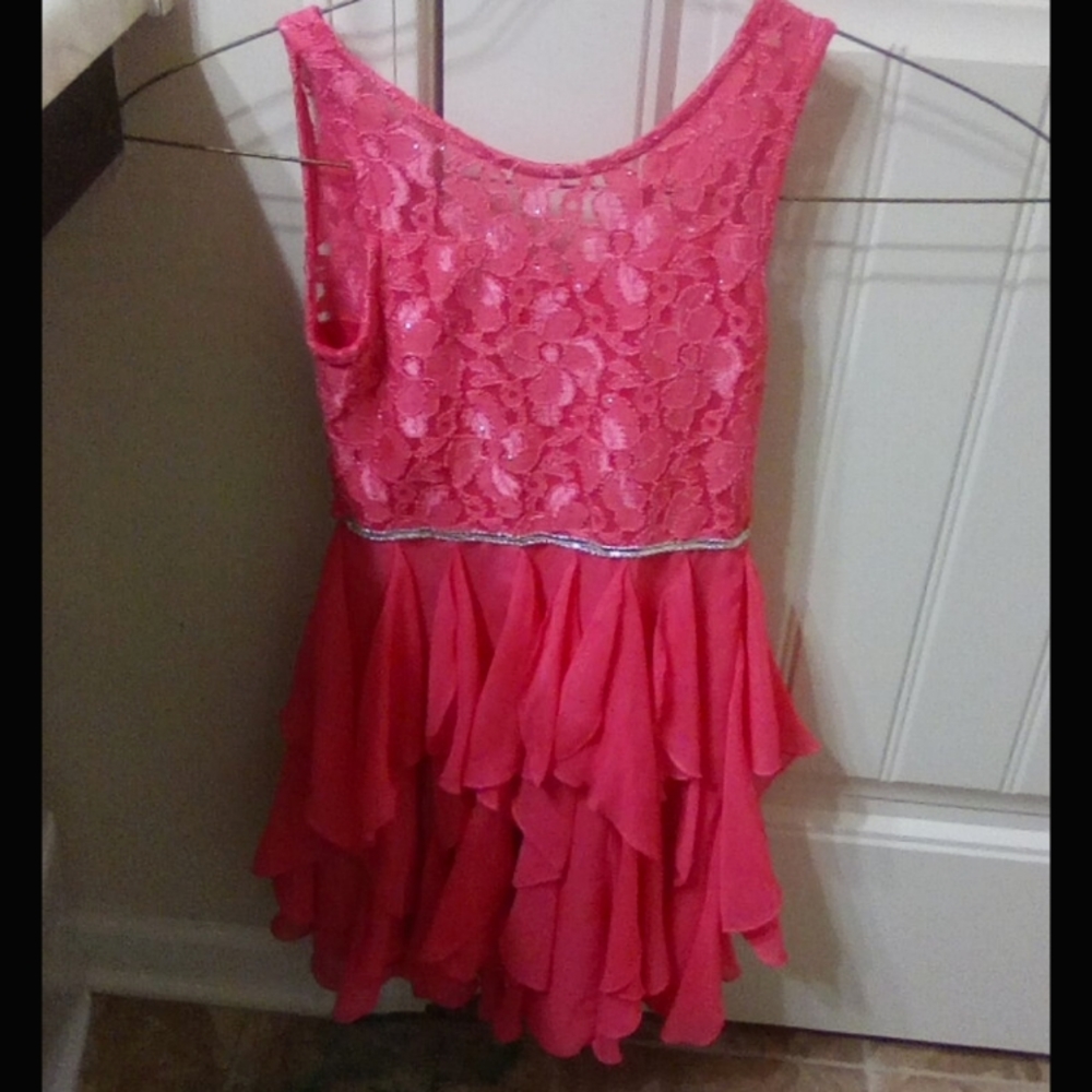Coral kids dress
